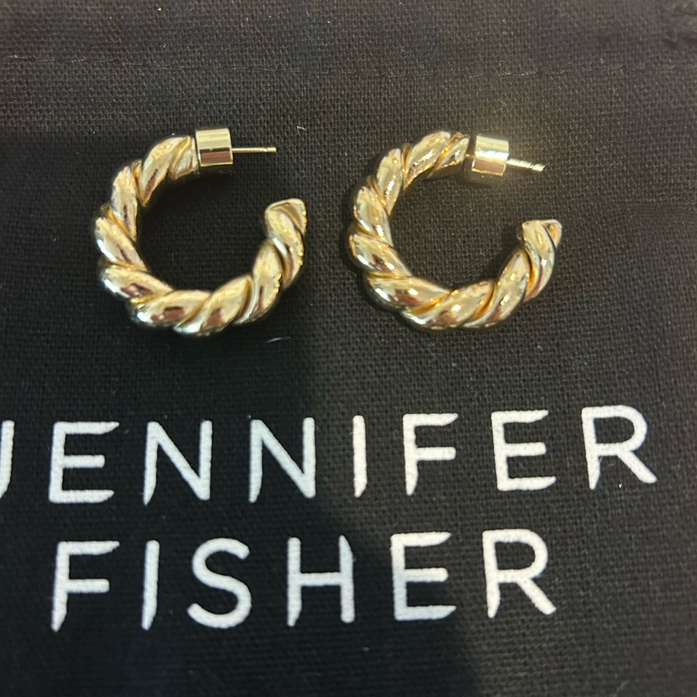 Jennifer Fisher Twisted Lilly Gold Earrings